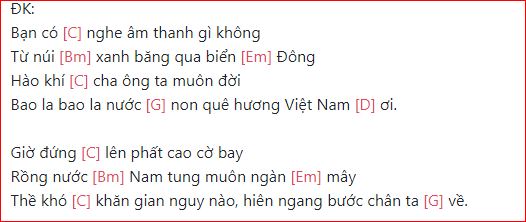 hợp âm việt Nam tôi