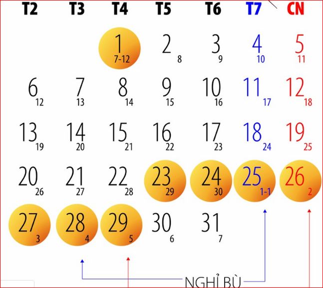 lịch nghỉ tết nguyên đán 2020