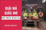 Nằm mơ thấy đám tang, người chết, đám ma là điềm gì?