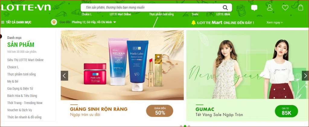 web thương mai điện tử lotte vn