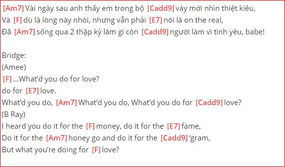 hợp âm do for love 2