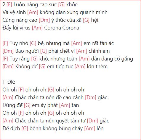 hợp âm Covid-19 ghen cô vy