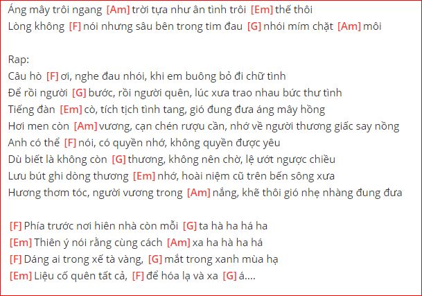 hợp âm cố giang tinh mới