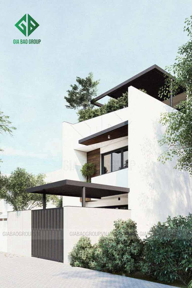 Công trình nhà phố hiện đại bố cục khoa học
