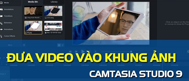 Cách đưa video vào khung hình