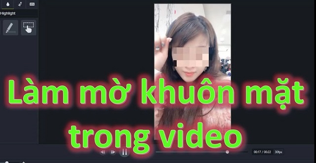 Cách làm mờ chi tiết trong video