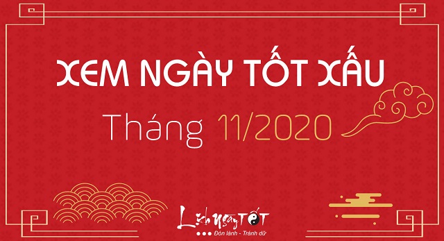 Danh sách ngày đẹp tháng 11/2020