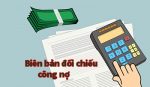 biên bản đối chiếu công nợ