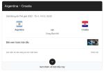 Argentina vs Croatia link trực tiếp lúc 02h00 ngày 14/12/2022